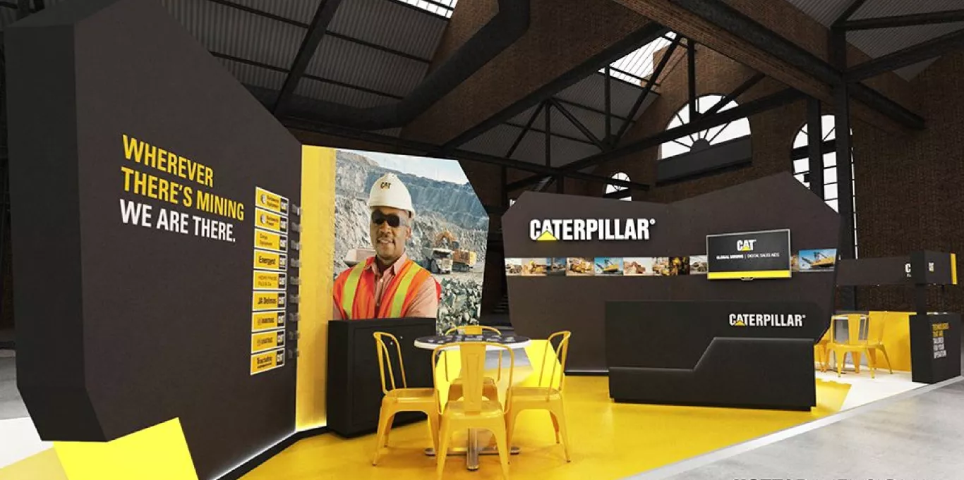 Thinking Trade Show Stand Caterpillar